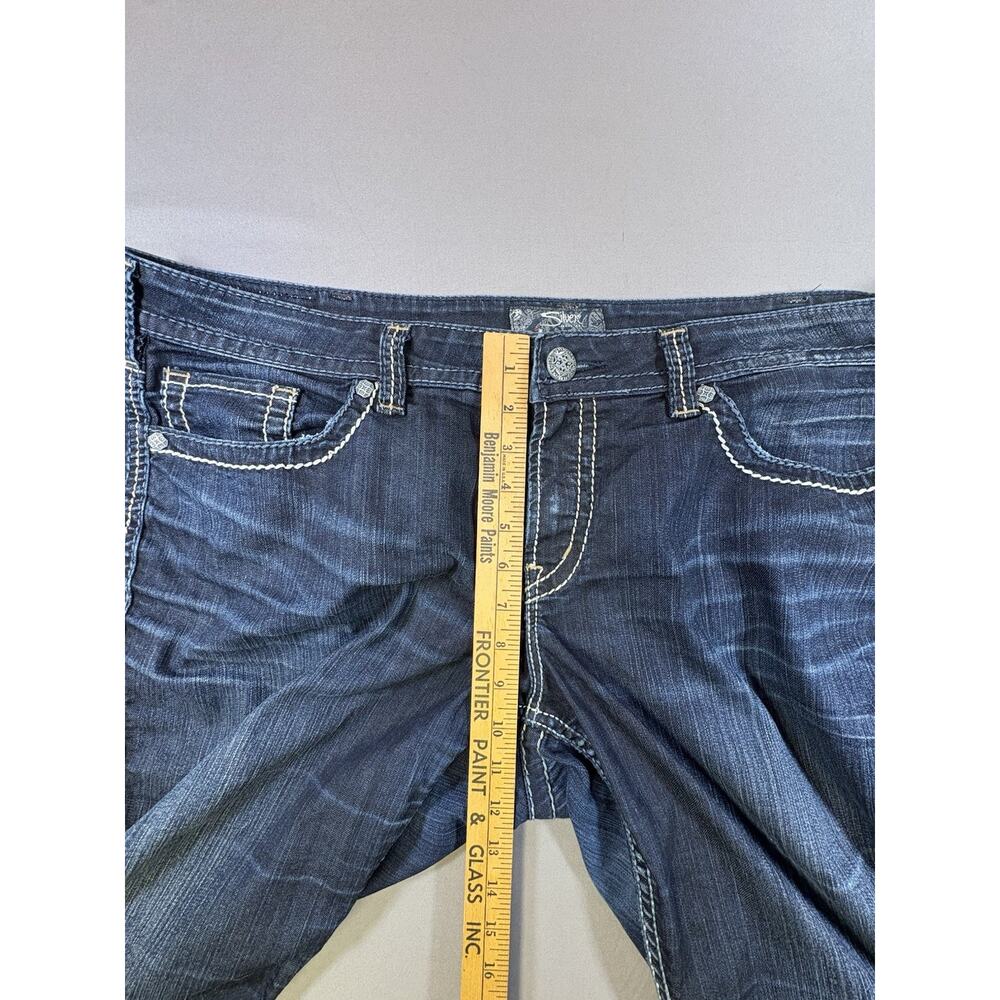 Silver Jeans Co Frances Dark Wash Denim Jeans Women’s Size 18 Inseam 35 - Picture 4 of 11